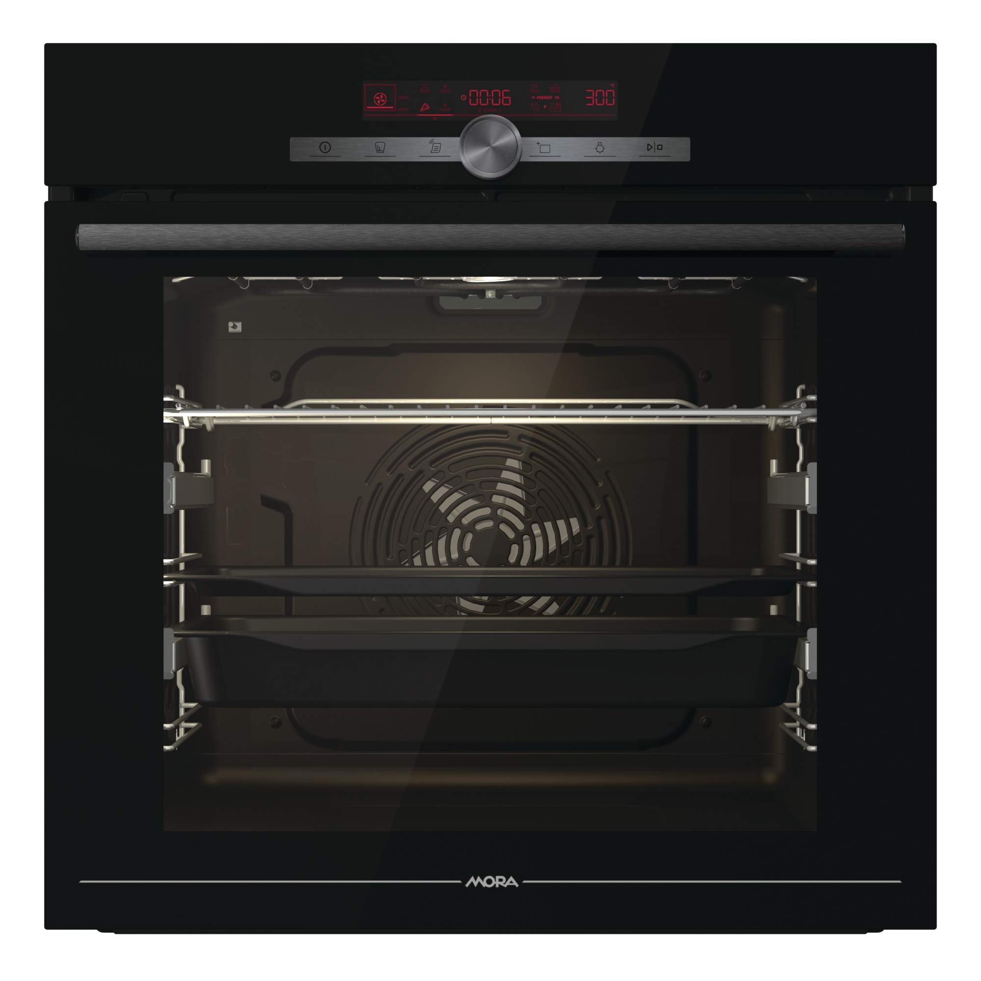 vestavn&aacute; multifunkčn&iacute; trouba s p&aacute;rou MORA VTPS 786 DB