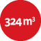 324 m3